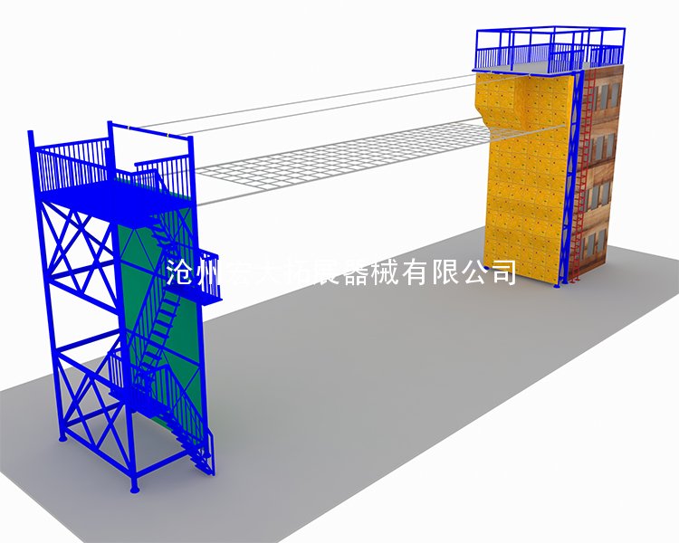 攀爬横渡-消防拓展训练器械-消防比武设施