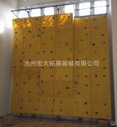 山东省即墨市师范学院室内攀岩墙竣工验收！